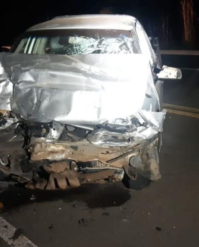 Imagem de acidente que aconteceu durante a operação na BR-010 em Estreito
