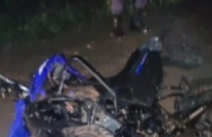 Graves acidentes de trânsito em Imperatriz e região nas últimas horas Imagem da moto onde estava a vítima do acidente na BR-010, sentido Bananal