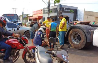 Mais acidentes graves aumentam alerta no trânsito na região Acidente na rua Duque de Caxias com Dorgival Pinheiro de Sousa, Vila Lobão