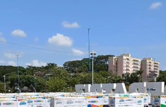 Beira-Rio movimentada na entrega dos carrinhos do programa “Minha Renda” Carrinhos foram entregues para pessoas que se inscreveram e foram sorteadas