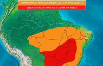 Imperatriz e região terão nova onda de calor a partir desta semana Mapa destaca área de calor mais intenso no Maranhão nos próximos dias