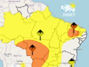 Inmet lança alerta de chuvas fortes para todos os municípios do Maranhão, Tocantins e grande parte do Pará