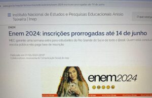 Inscrições para o Enem são prorrogadas até o próximo dia 14 de junho