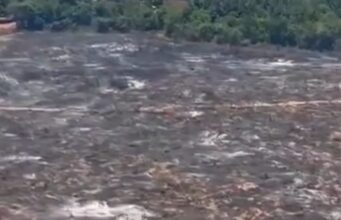 Incêndio de grandes proporções ameaça destruir comunidade rural no sul do Maranhão